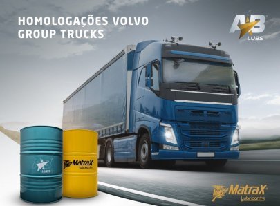 Matrax Lubricants e AB Lubs obtêm homologação Volvo Group Trucks